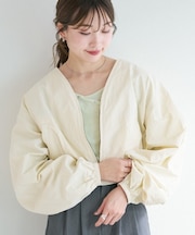 【Kastane】B ナイロンノーカラーブルゾン