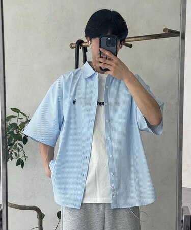 【U.S. POLO ASSN.】シアサッカー半袖シャツ