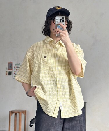 【U.S. POLO ASSN.】シアサッカー半袖シャツ