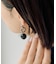 【ear PAPILLONNER】ラウンドストーンピアス