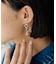 【ear PAPILLONNER】ラウンドストーンピアス
