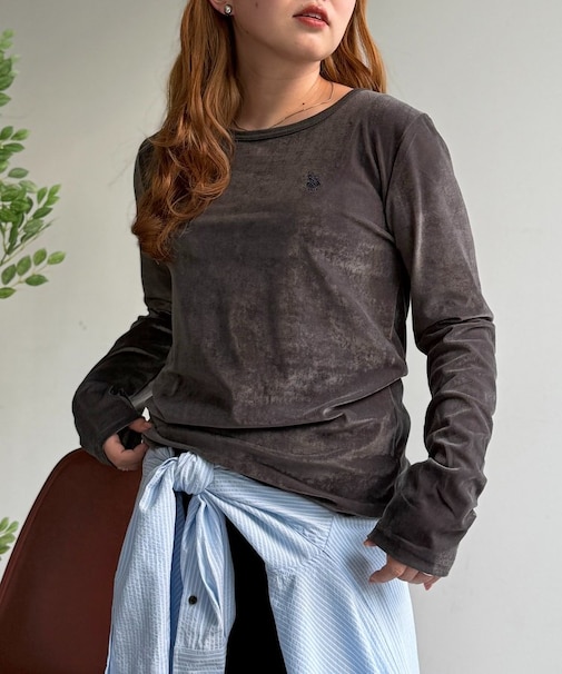 【U.S. POLO ASSN.】シアーベロアロンT