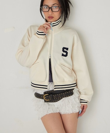 【WHO'S WHO gallery】Sロゴコンパクトトラックジャケット