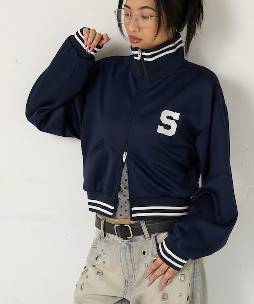 【WHO'S WHO gallery】Sロゴコンパクトトラックジャケット