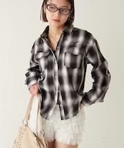 【WHO'S WHO gallery】チェックウエスタンシャツ