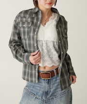 【WHO'S WHO gallery】チェックウエスタンシャツ