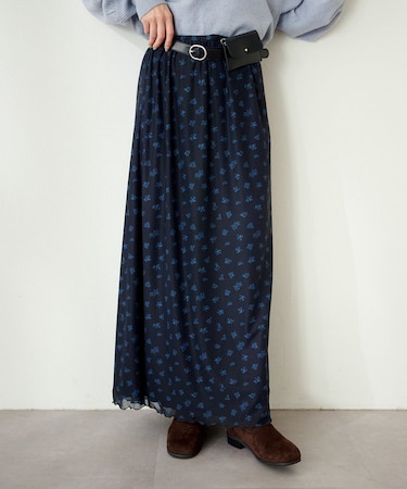 【Kastane】【チェック&花柄】アソートシアースカート