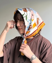ニュアンスフラワースカーフ