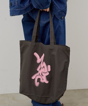 【Kastane】【WHIMSIC】フローイング ロゴプリントトートバック