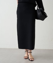【Loungedress】スムースニットタイトスカート