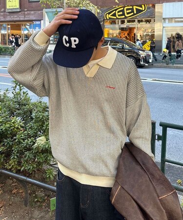 【Ciaopanic】バーズアイニットポロシャツ