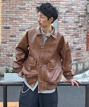 【Ciaopanic】ヴィンテージライクレザージャケット