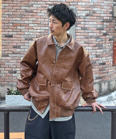 【Ciaopanic】ヴィンテージライクレザージャケット