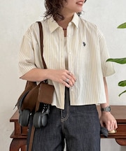 【U.S. POLO ASSN.】クロップドシャツ