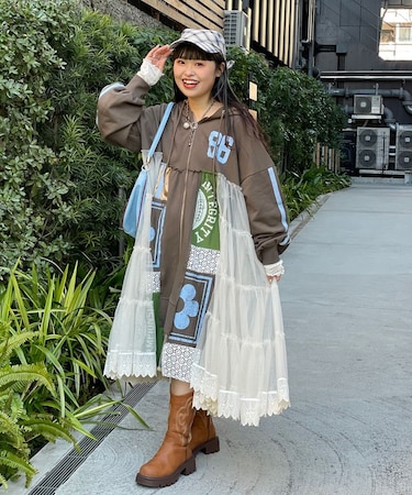 【Ciaopanic】【yunamaru】HSリメイクパーカーワンピース