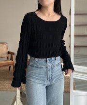 【CAPRICIEUX LE'MAGE】ランダムリブプルオーバー