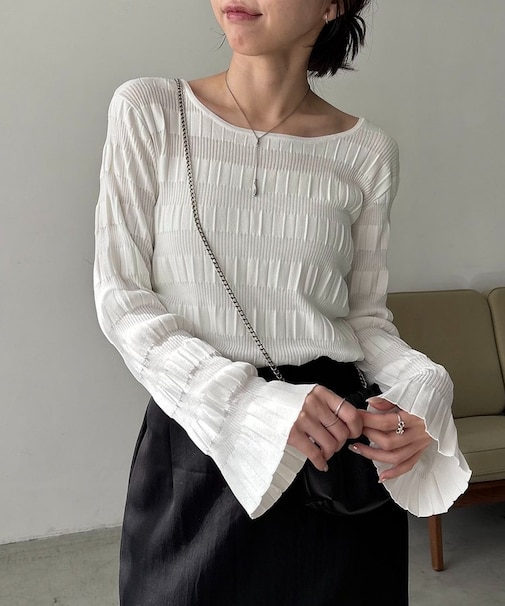 【CAPRICIEUX LE'MAGE】ランダムリブプルオーバー