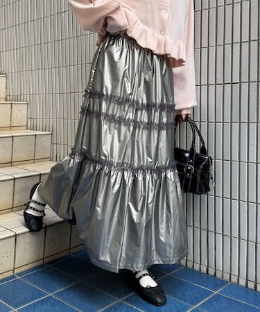 【Ciaopanic】シャーニーティアードチュールフリルスカート