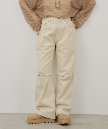 【Kastane】【WHIMSIC】コットンツイルニータックパンツ