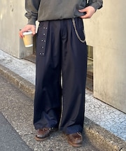 【Ciaopanic】ベルト付スタッズスラックス