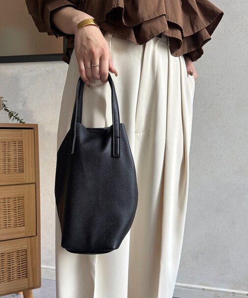 シンセティックレザーミニバッグ