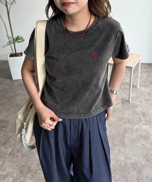 【U.S. POLO ASSN.】クロップドT