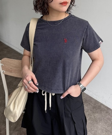 【U.S. POLO ASSN.】クロップドT