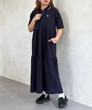【U.S. POLO ASSN.】鹿の子ポロワンピース