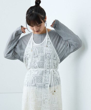 【CIAOPANIC TYPY】レースエプロンワンピース