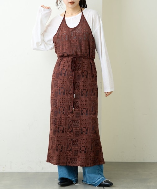 【CIAOPANIC TYPY】レースエプロンワンピース