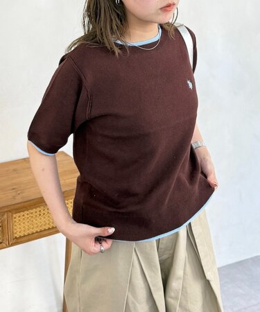 【U.S. POLO ASSN.】フェイクレイヤードスウェットライクプルオーバー