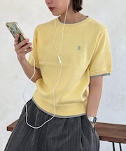 【U.S. POLO ASSN.】フェイクレイヤードスウェットライクプルオーバー