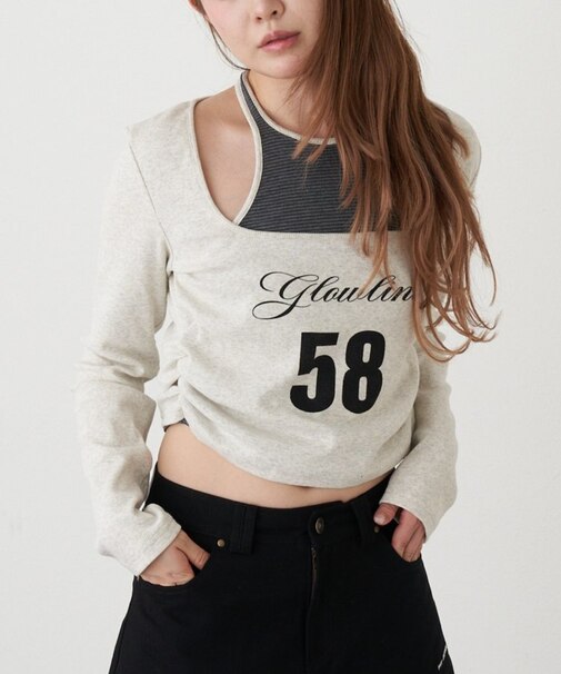 【RAY CASSIN】ホルターレイヤードTシャツ