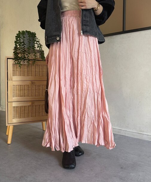 ワッシャープリーツスカート