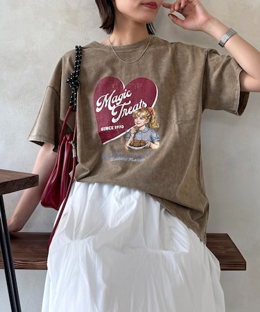 パウダー加工半袖T