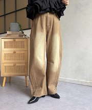オーバーダイカーブデニムパンツ