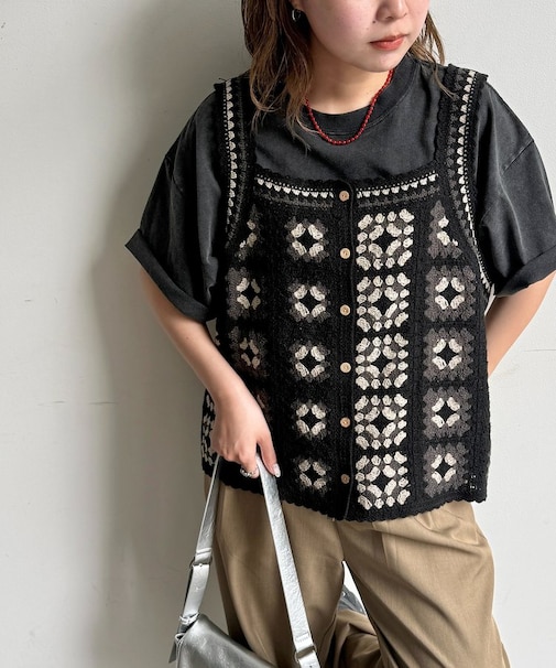 前後2WAYクロシェベスト