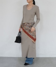 【Loungedress】パワショルカットワンピース