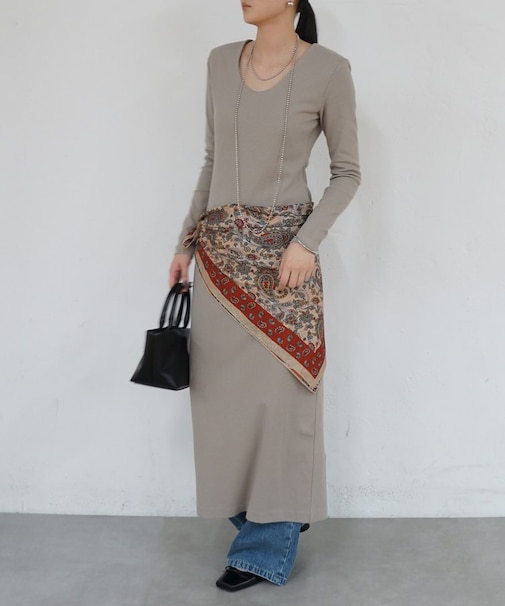 【Loungedress】パワショルカットワンピース