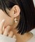 【ear PAPILLONNER】ポンポンフラワーピアス