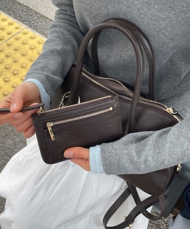 【ear PAPILLONNER】《本革》ミニレザーフラグメントケース