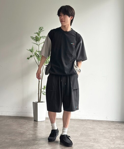 【3点セット】ストレッチナイロンプルオーバーセットアップ