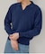 【Kastane】【WHIMSIC】ファインニットスキッパーポロシャツ
