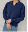 【Kastane】【WHIMSIC】ファインニットスキッパーポロシャツ
