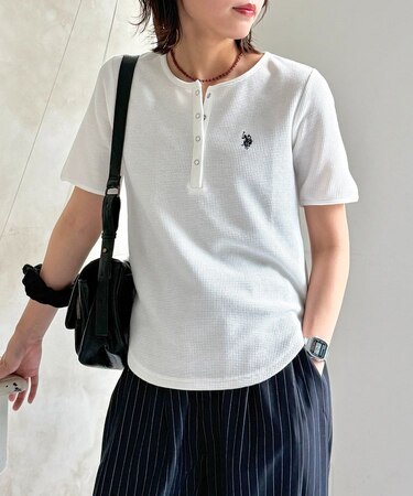 【U.S. POLO ASSN.】ワッフルヘンリーT