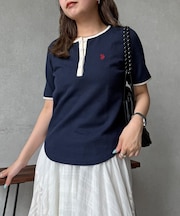 【U.S. POLO ASSN.】ワッフルヘンリーT