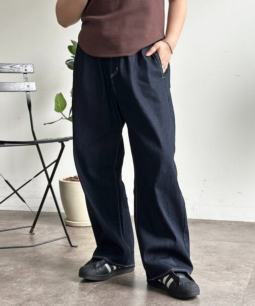 【COOLMAX?】タックワイドデニム