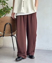 ジョーゼットニータックワイドパンツ