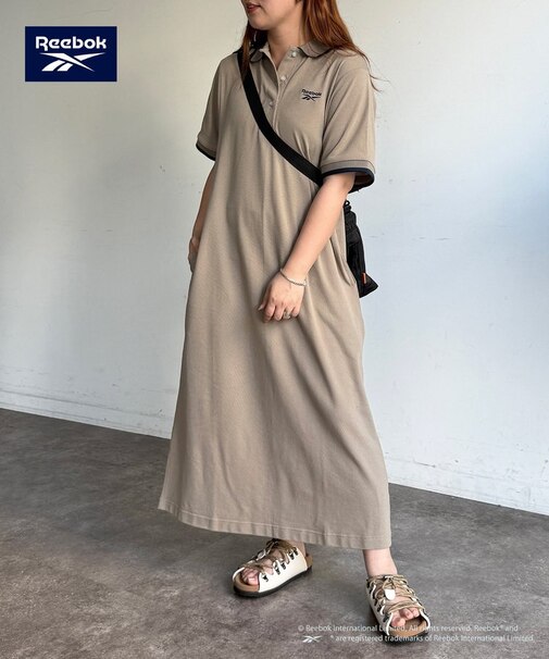 【Reebok】鹿の子ポロワンピース