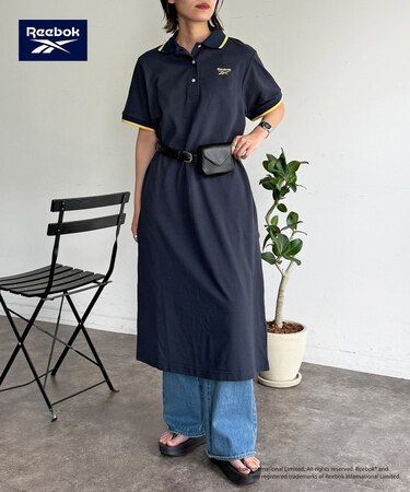 【Reebok】鹿の子ポロワンピース